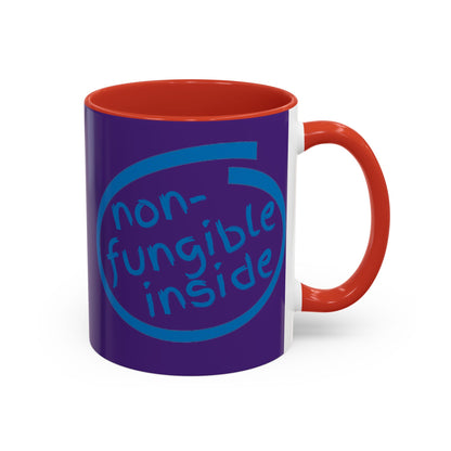 Non-Fungible Inside Purple Accent Mug by cypherpunkgear.com