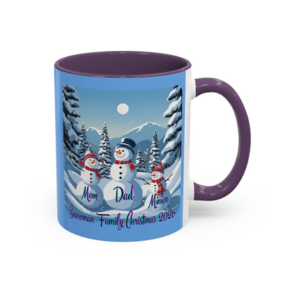 Snowman Family of 3 Accent Mug by cypherpunkgear.com