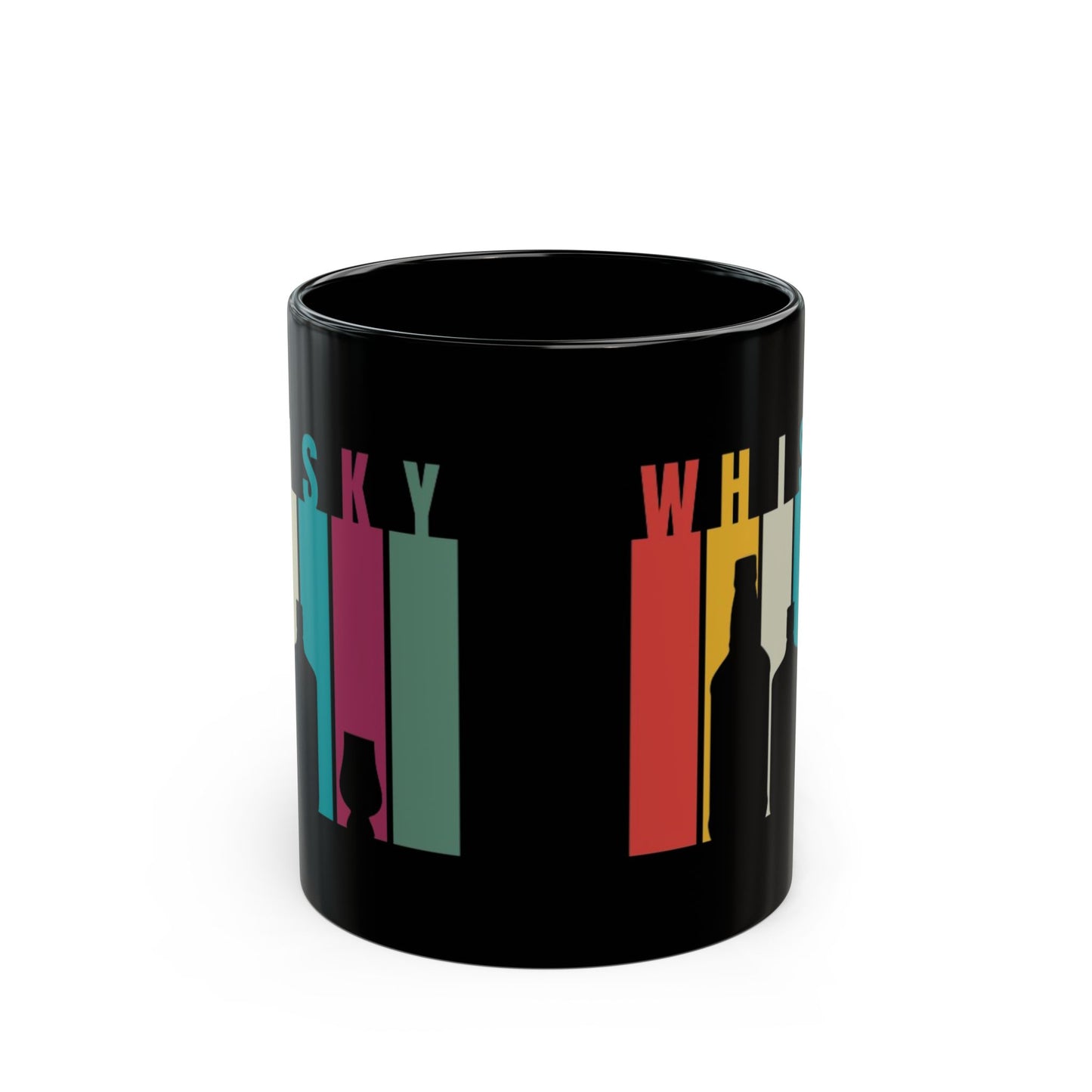 Whisky spelled without an 'e' Black Mug by cypherpunkgear.com
