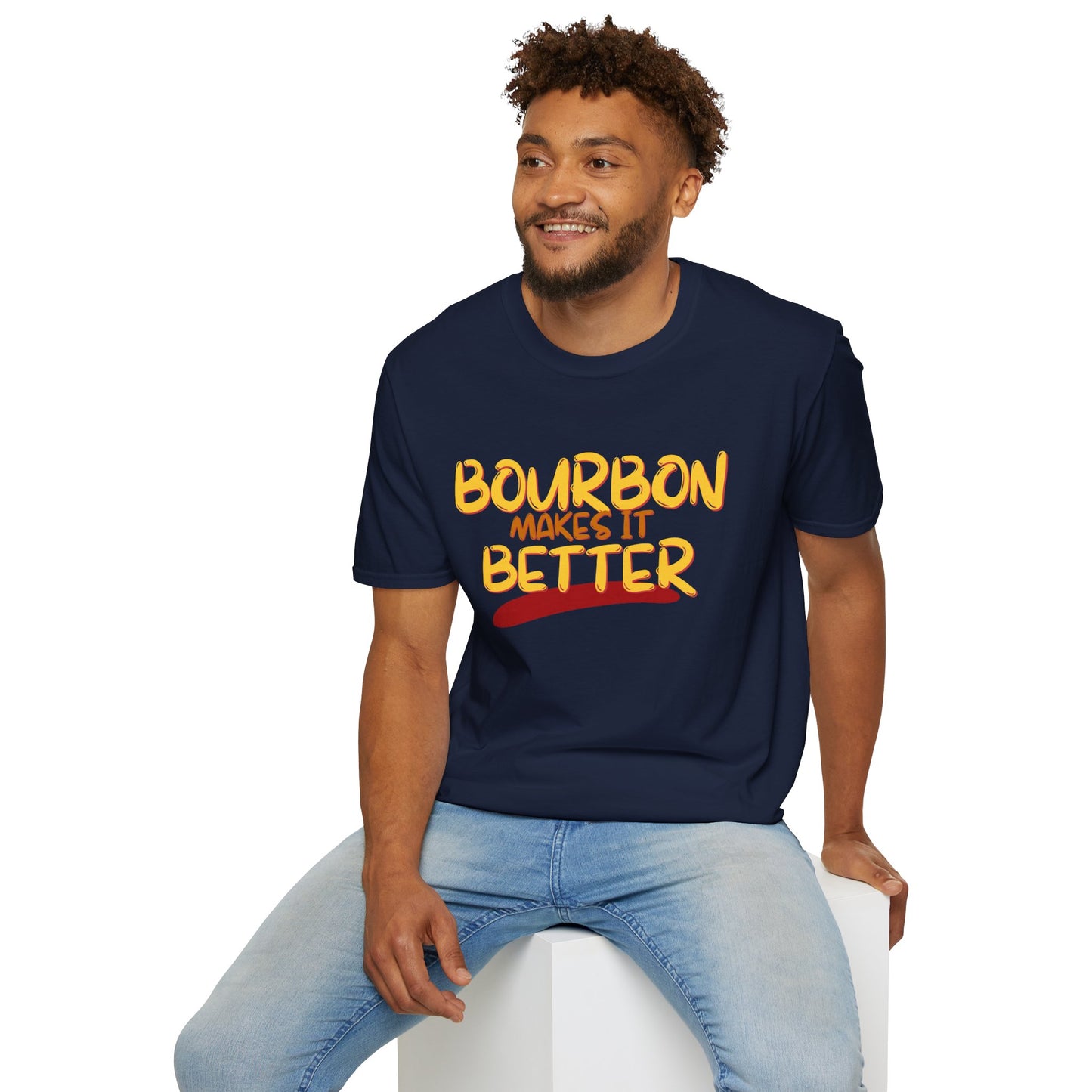 ¡Bourbon lo mejora con cypherpunkgear! Camiseta unisex de estilo suave