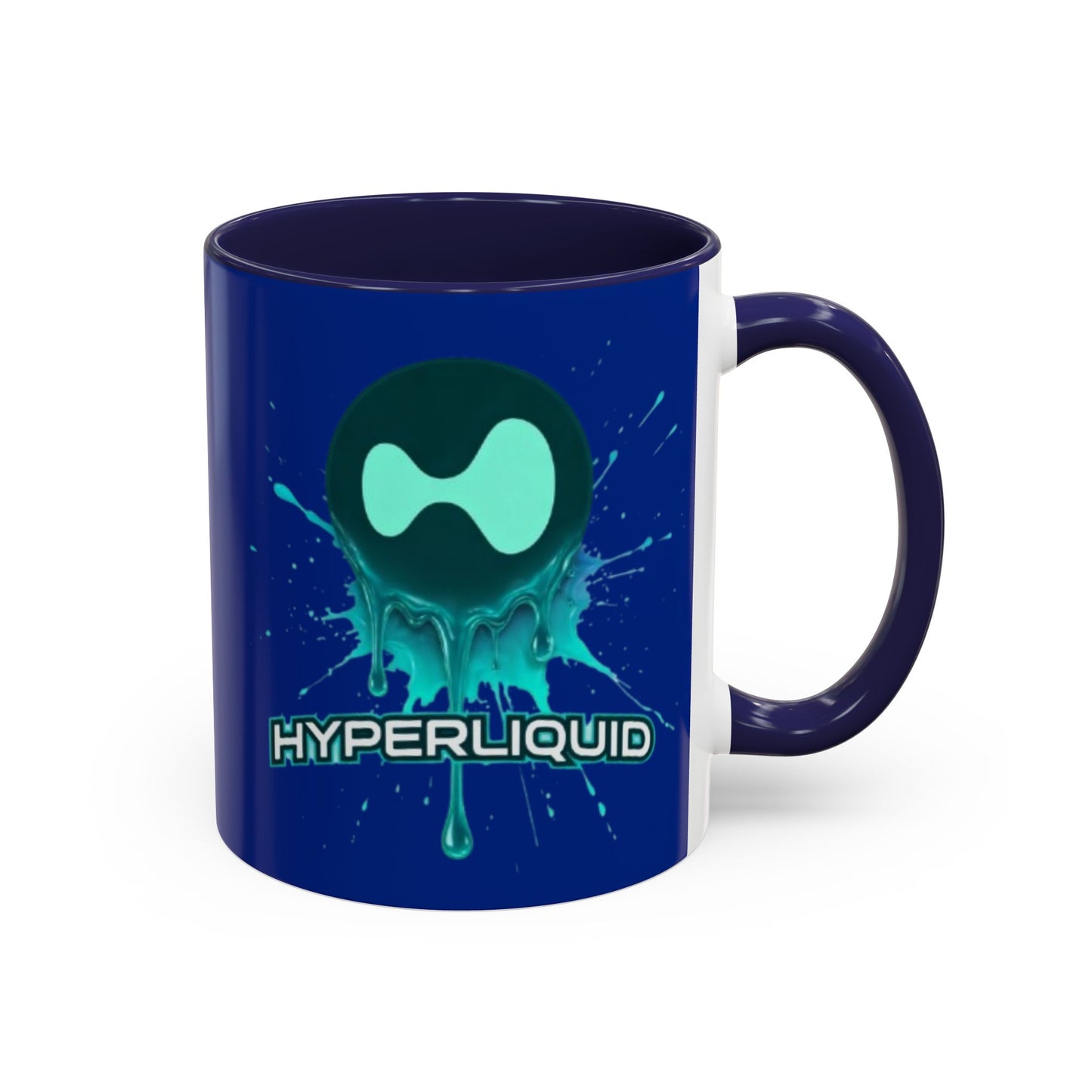 HYPE Drip Blue Accent Mug by cypherpunkgear.com