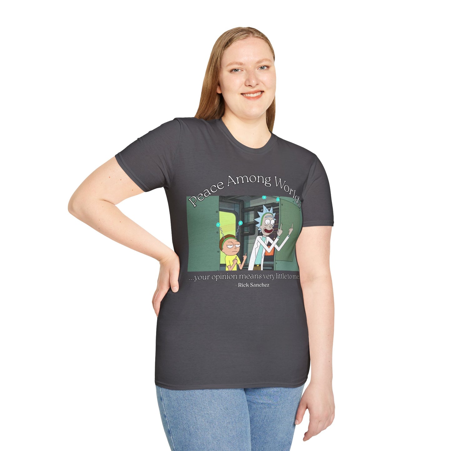 Peace Among Worlds! Dark colors Unisex T-Shirt by cypherpunkgear.com