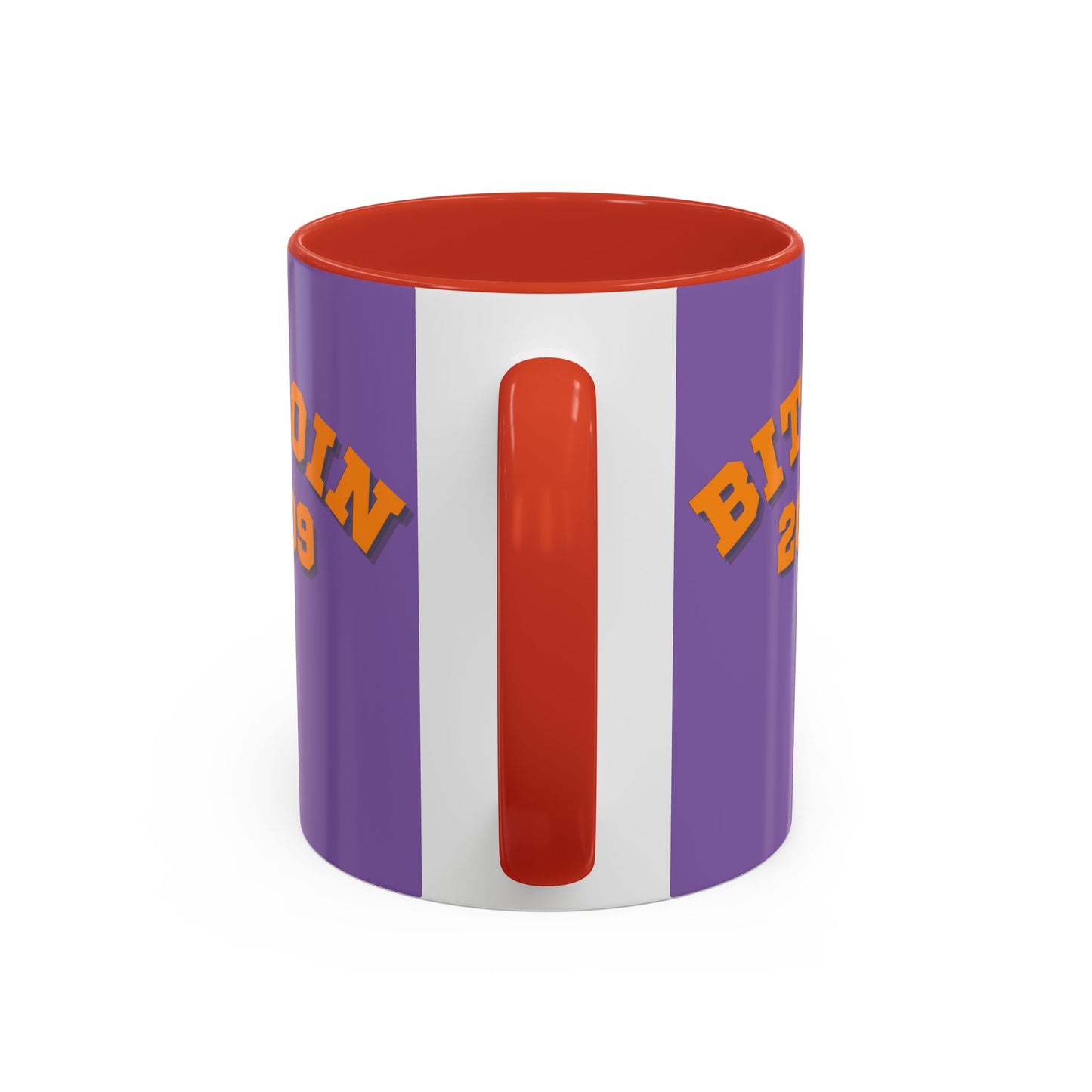Bitcoin 2009 Light Purple Accent Mug by cypherpunkgear.com