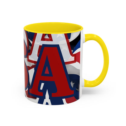 ¡EE.UU! ¡EE.UU! ¡EE.UU! ¡Patriota por cypherpunkgear! Taza de café decorativa (11, 15 oz)