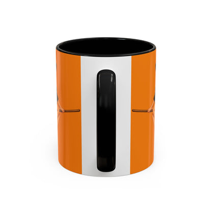 Hazel Hex Orange Accent Mug by CreepyCrafts.boo