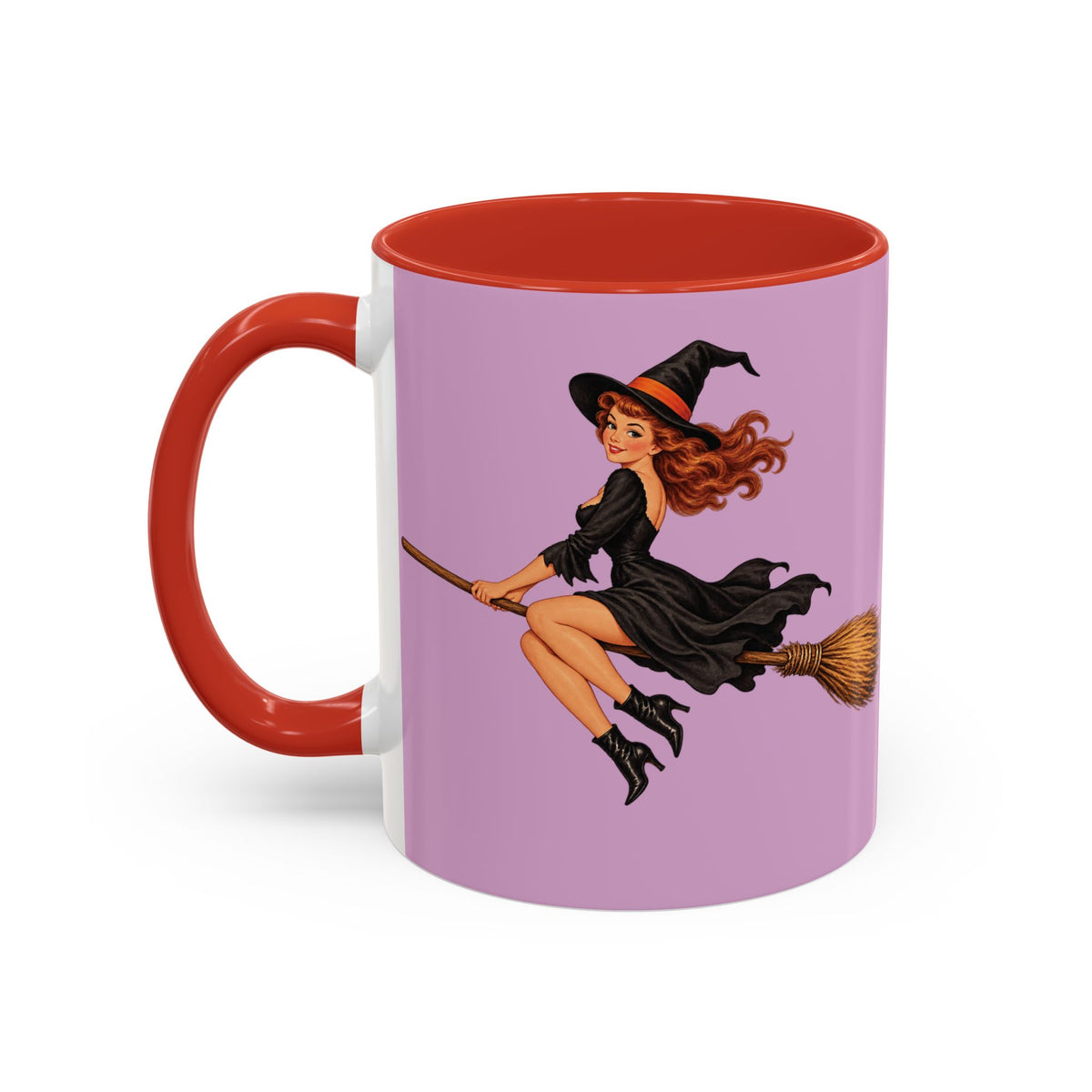 Hazel Hex Pink Accent Mug by CreepyCrafts.boo