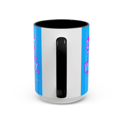 Don't Trust...Verify. Light Blue Accent Mug by cypherpunkgear.com