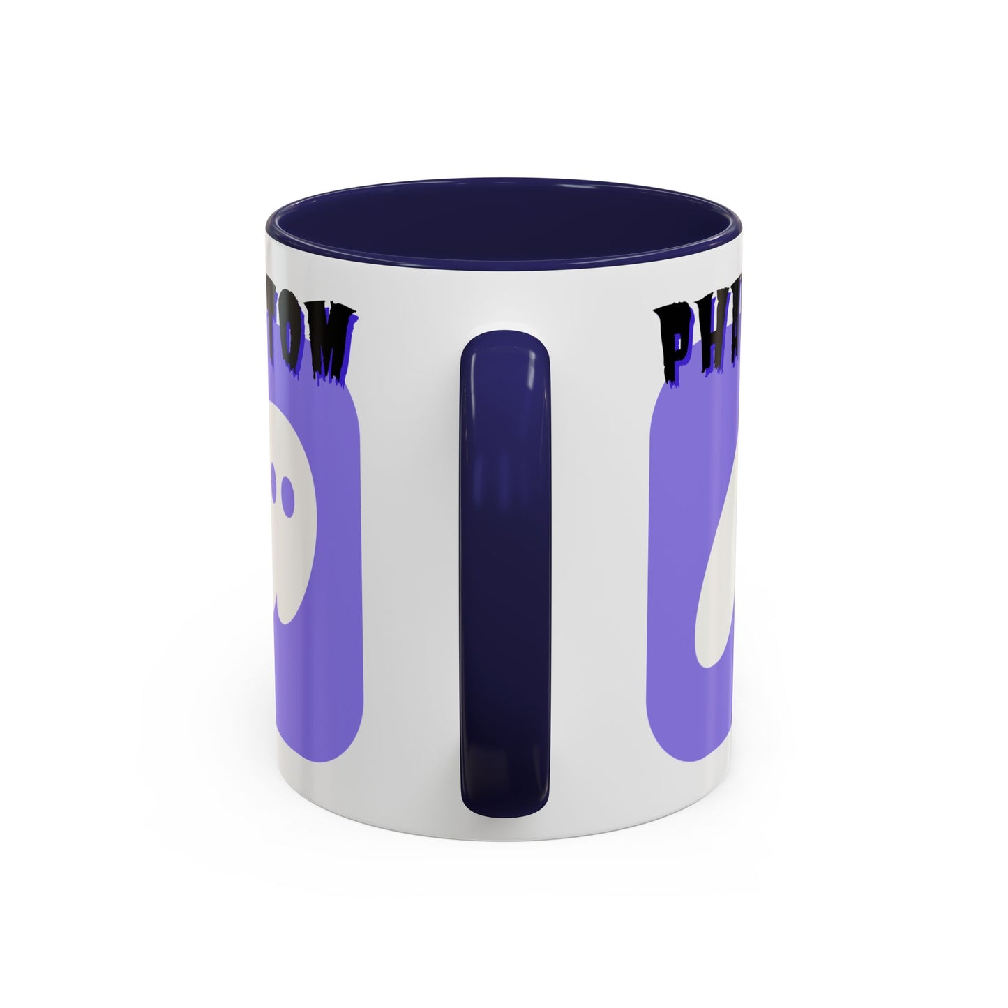 Phantom Hot Wallet White Accent Mug by cypherpunkgear.com