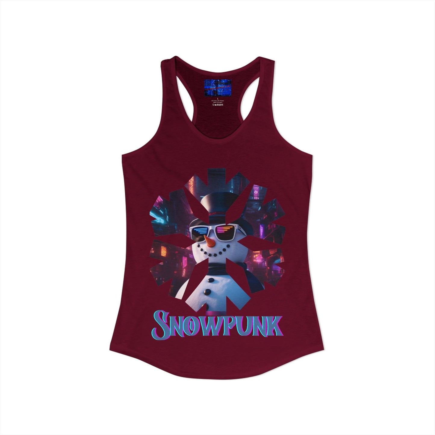 Snowpunk Women's Racerback Tank Top by cypherpunkgear.com