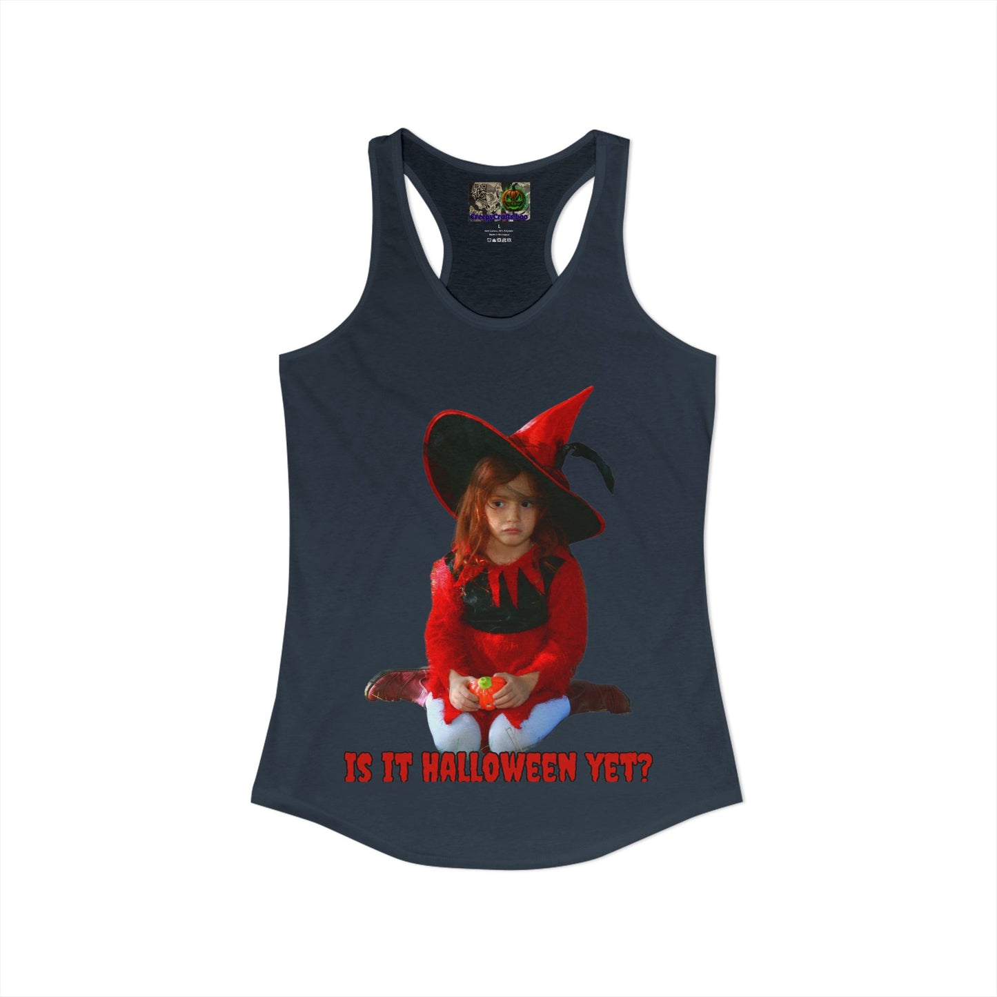 Is it Halloween yet? Women's Racerback Tank Top by CreepyCrafts.boo