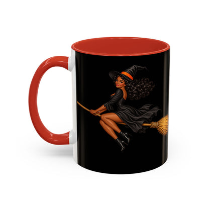 Velvet Vex Black Accent Mug by CreepyCrafts.boo