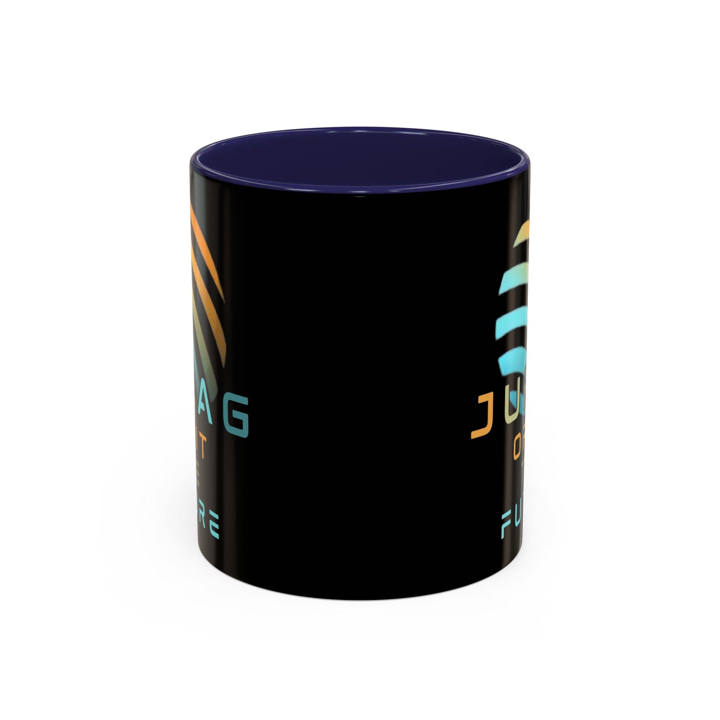 Jupiter (JUP) Orbit the Future Black Accent Mug by cypherpunkgear.com