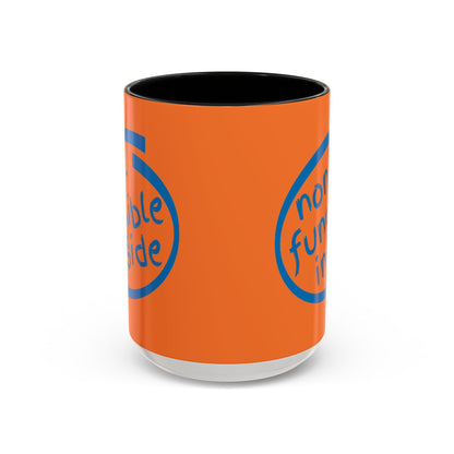 Non-Fungible Inside Orange Accent Mug by cypherpunkgear.com