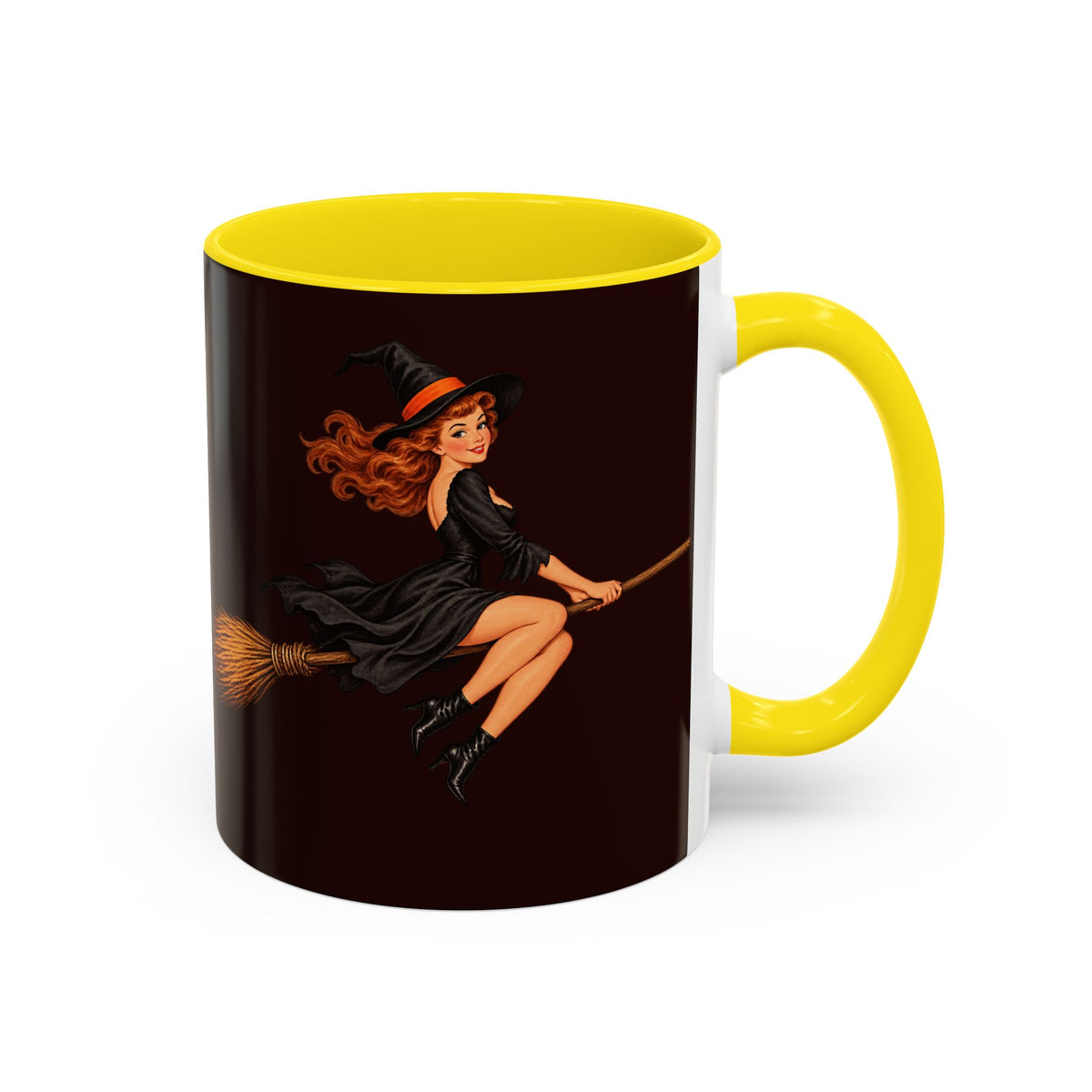 Hazel Hex Brown Accent Mug by CreepyCrafts.boo