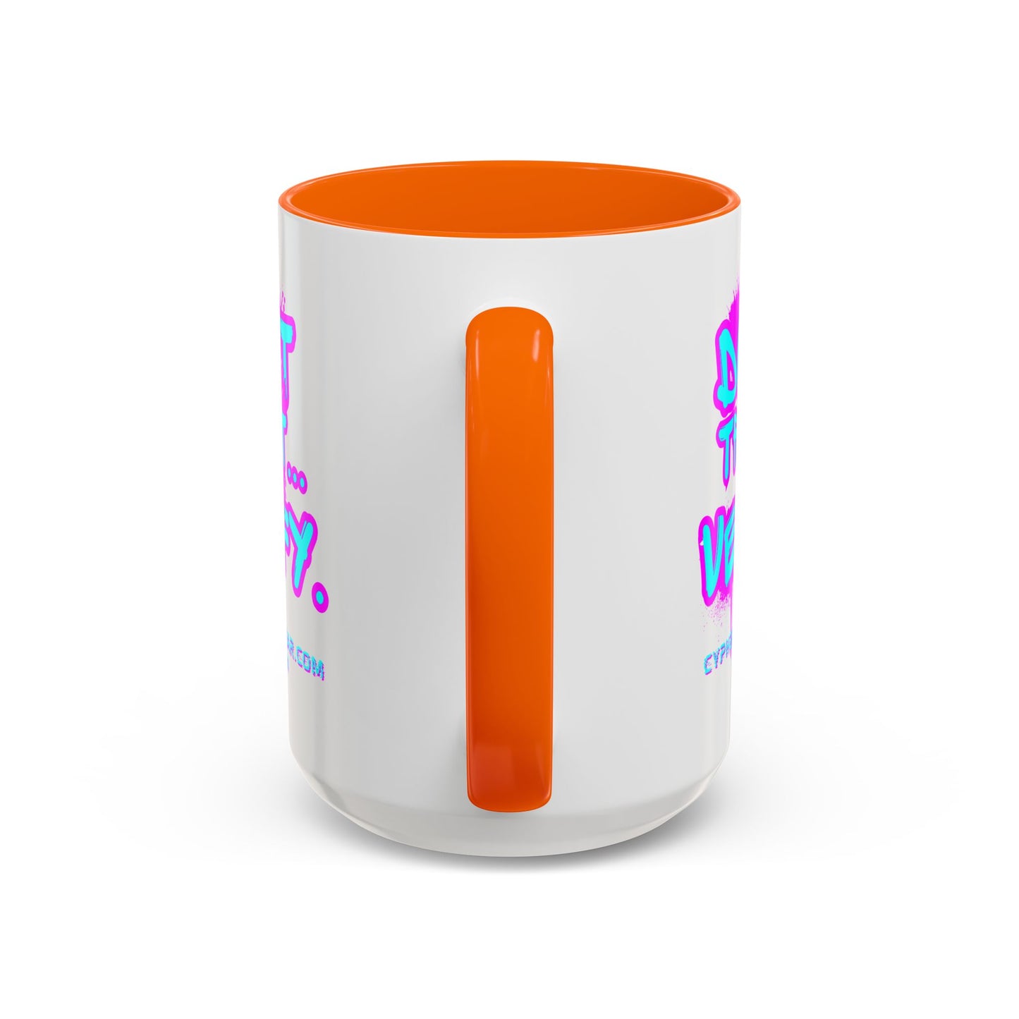 Don't Trust...Verify. White Accent Mug by cypherpunkgear.com