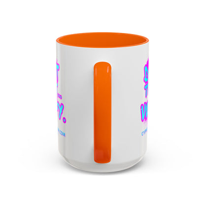 Don't Trust...Verify. White Accent Mug by cypherpunkgear.com