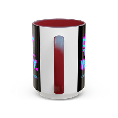 Don't Trust...Verify. Black Accent Mug by cypherpunkgear.com