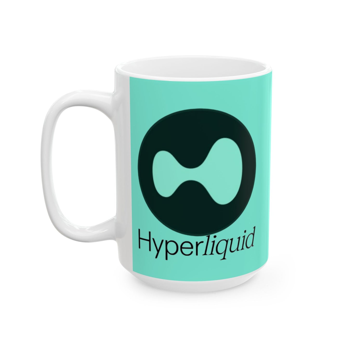 Hyperliquid Black font Light Hyperliquid Mug by cypherpunkgear.com