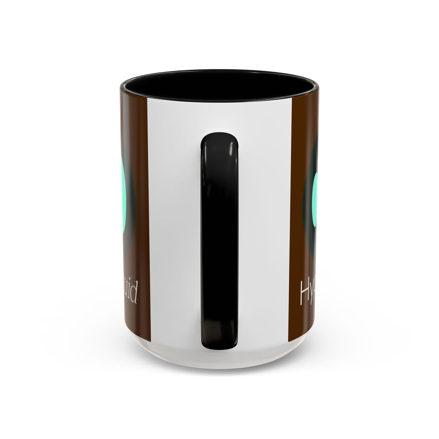 Hyperliquid White font Brown Accent Mug by cypherpunkgear.com