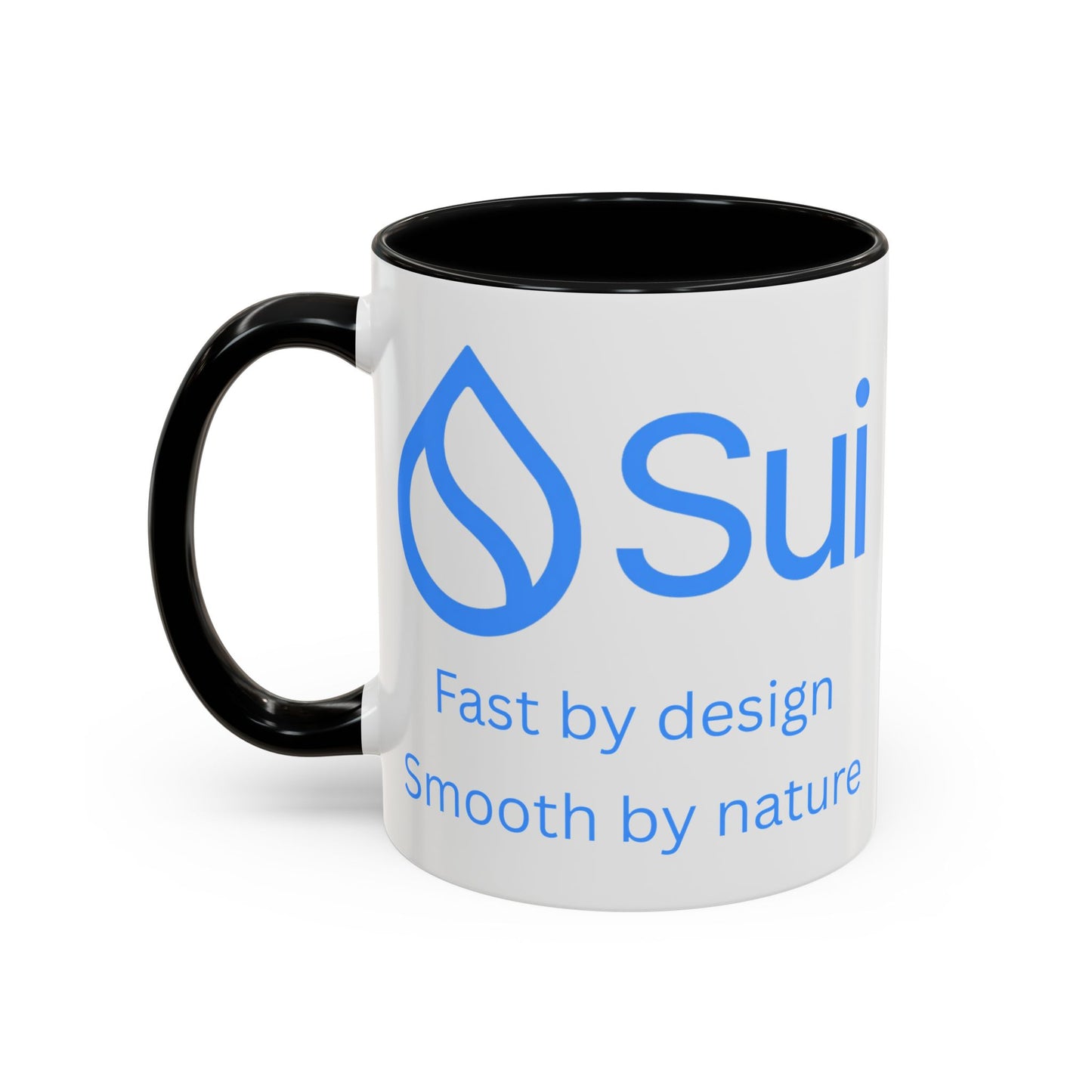 SUI White Accent Mug by cypherpunkgear.com