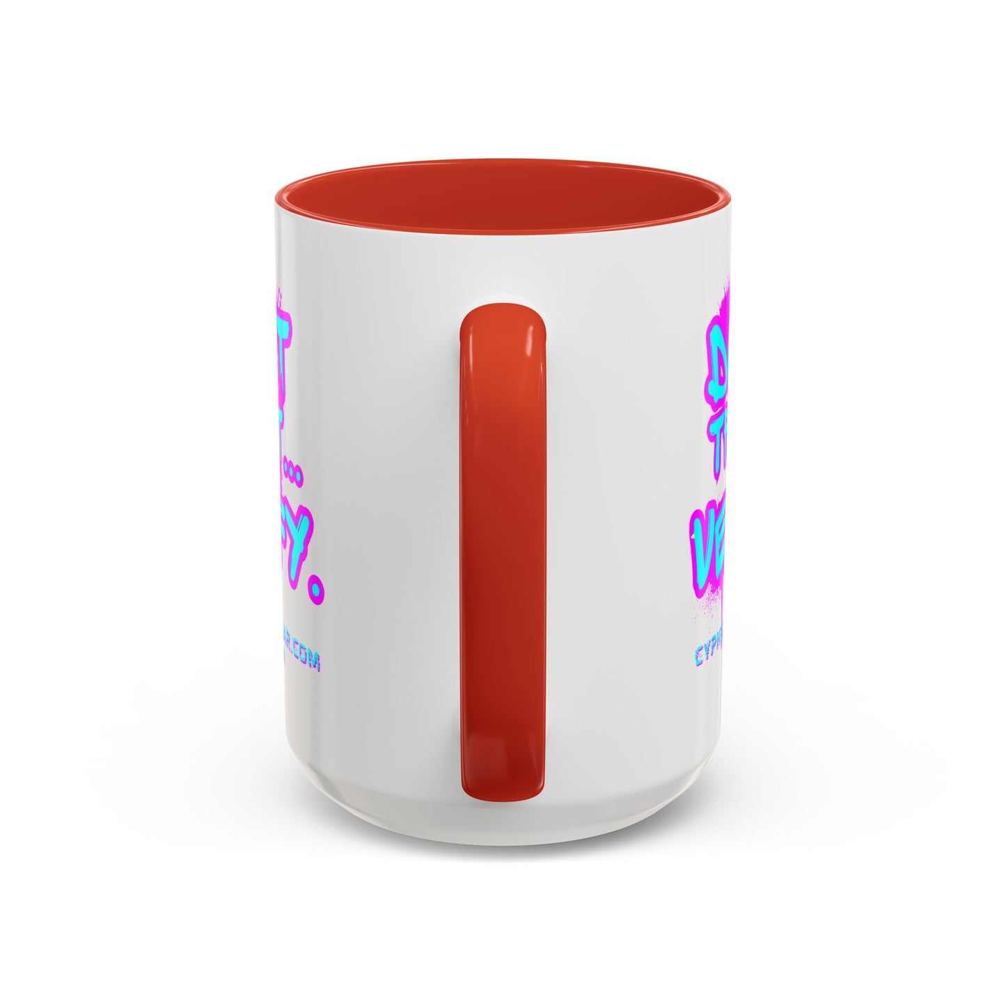 Don't Trust...Verify. White Accent Mug by cypherpunkgear.com