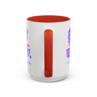 Don't Trust...Verify. White Accent Mug by cypherpunkgear.com