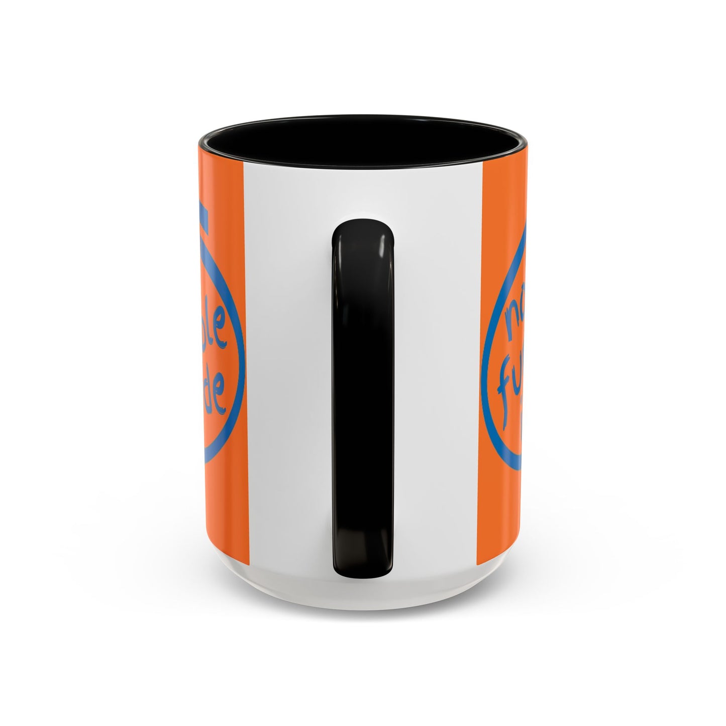 Non-Fungible Inside Orange Accent Mug by cypherpunkgear.com