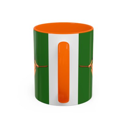 Hazel Hex Green Accent Mug by CreepyCrafts.boo