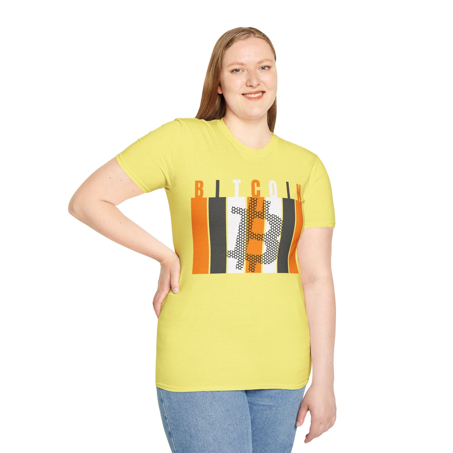 Bitcoin (BTC) Freedom Light colors Unisex T-Shirt by cypherpunkgear.com
