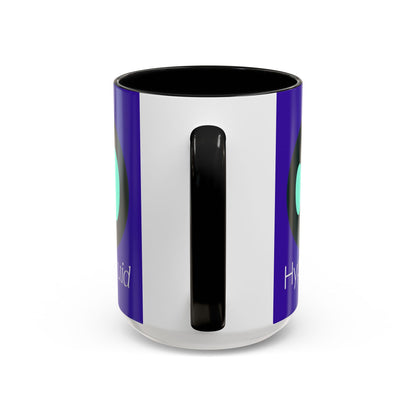 Hyperliquid White font Dark Purple Accent Mug by cypherpunkgear.com