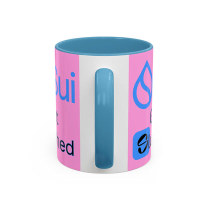 Sui: Get Slushed Pink Accent Mug by cypherpunkgear.com