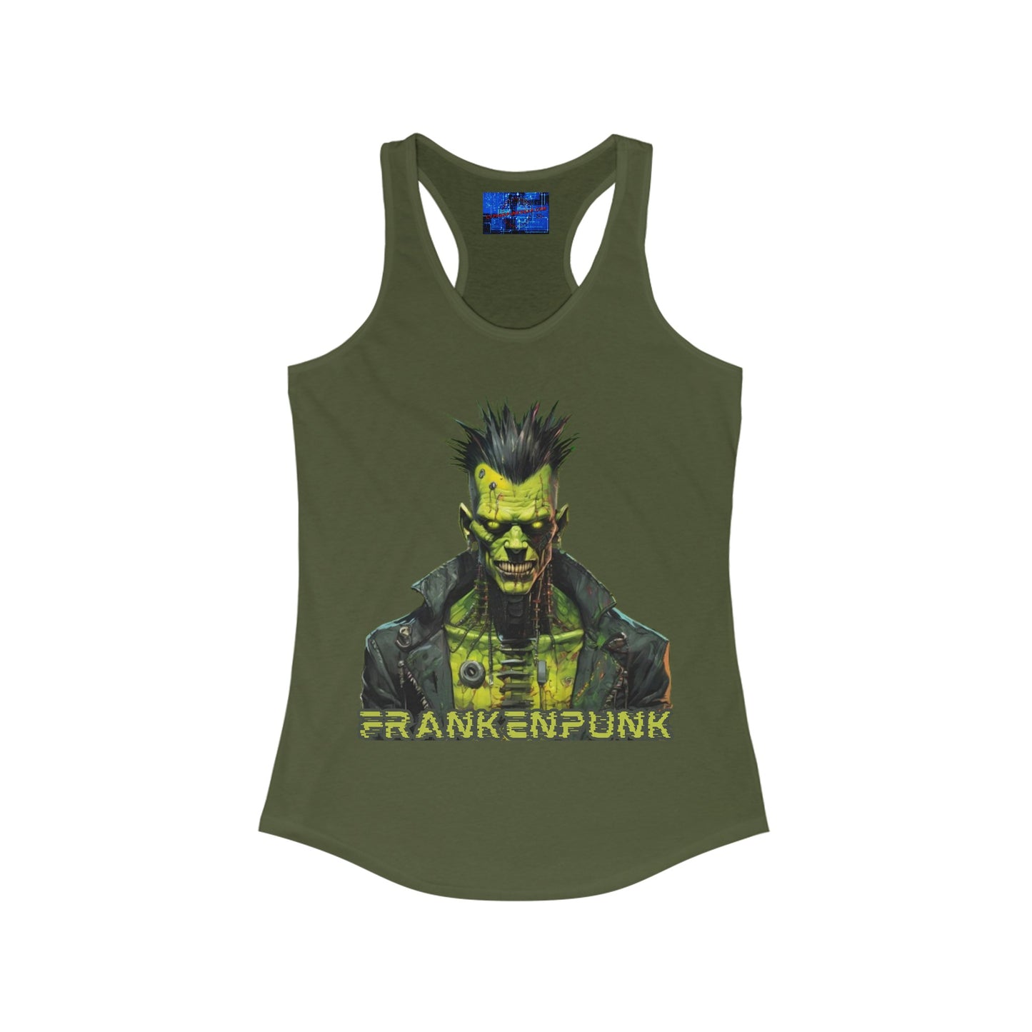 Frankenpunk Women's Racerback Tank Top by cypherpunkgear