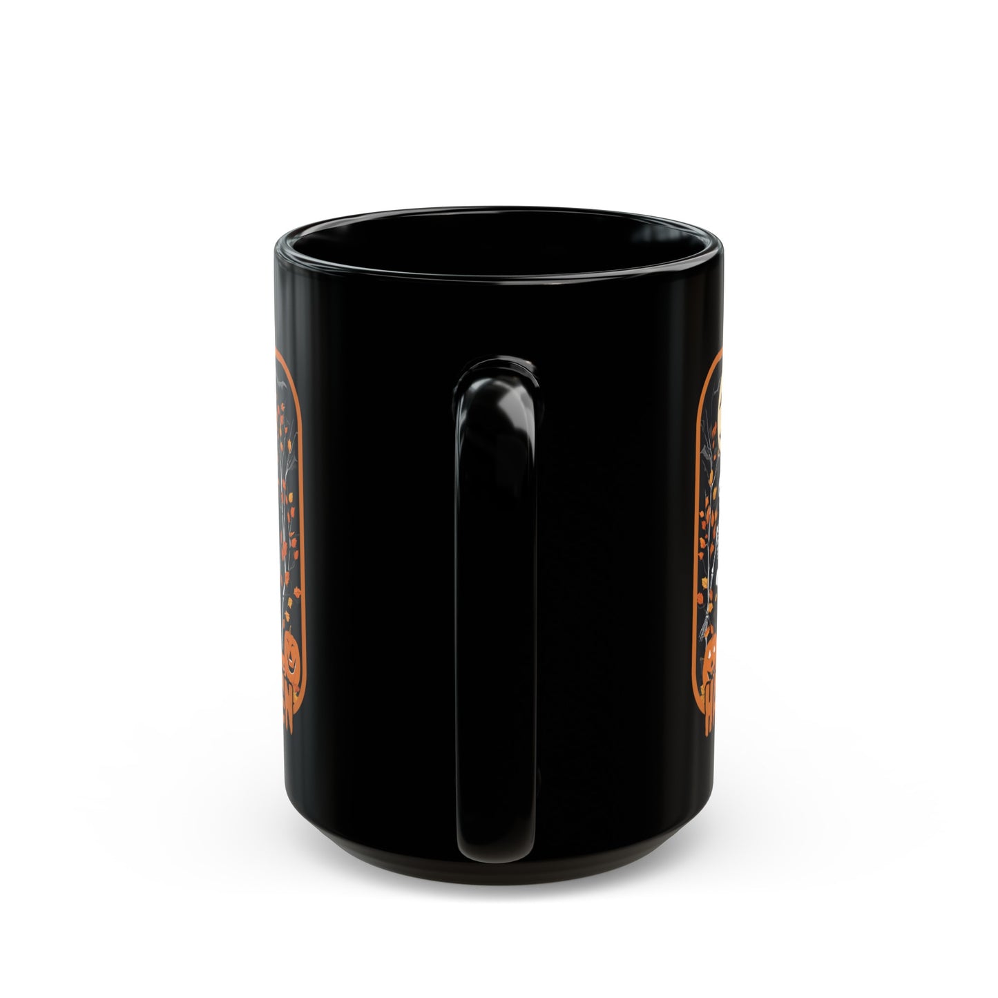 Spooktacular Skeletons of Halloween Black Mug by cypherpunkgear