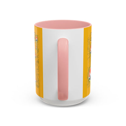 Monero (XMR) don't assume your freedoms are assured Yellow Accent Mug by cypherpunkgear.com