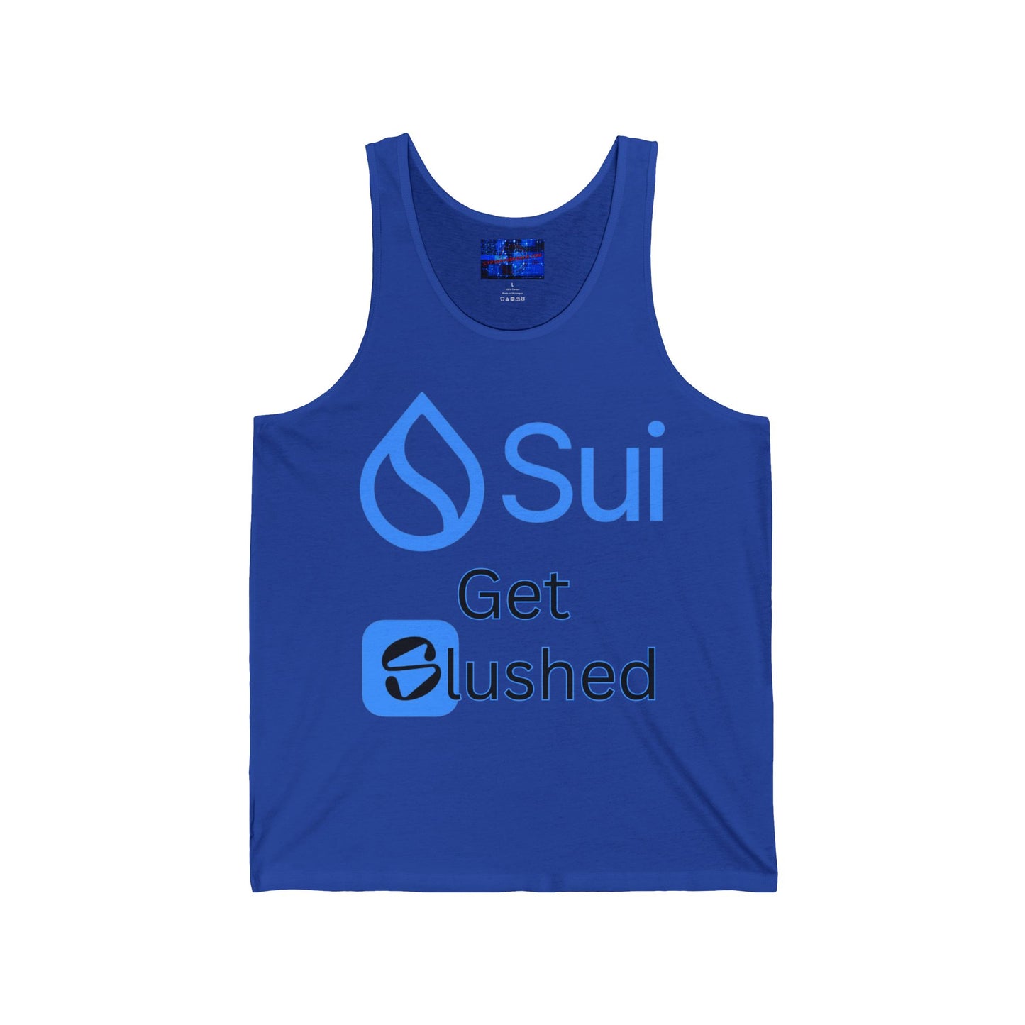 Sui: Get Slushed Unisex Jersey Tank Top by cypherpunkgear.com