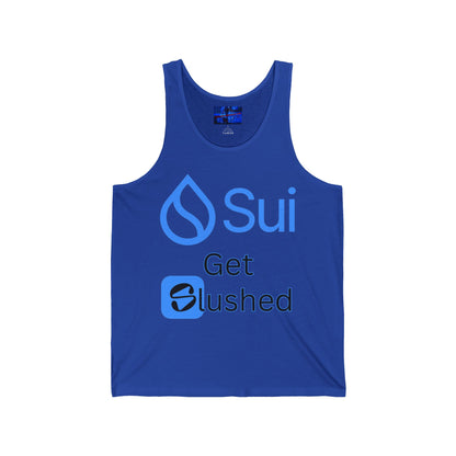 Sui: Get Slushed Unisex Jersey Tank Top by cypherpunkgear.com