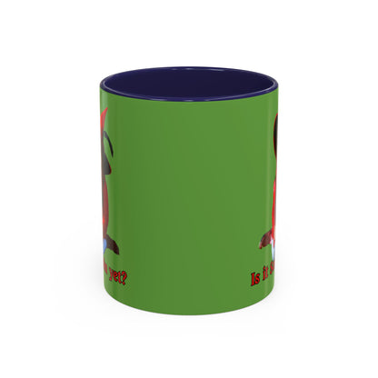 Is it Samhain yet? Green Accent Mug by CreepyCrafts.boo