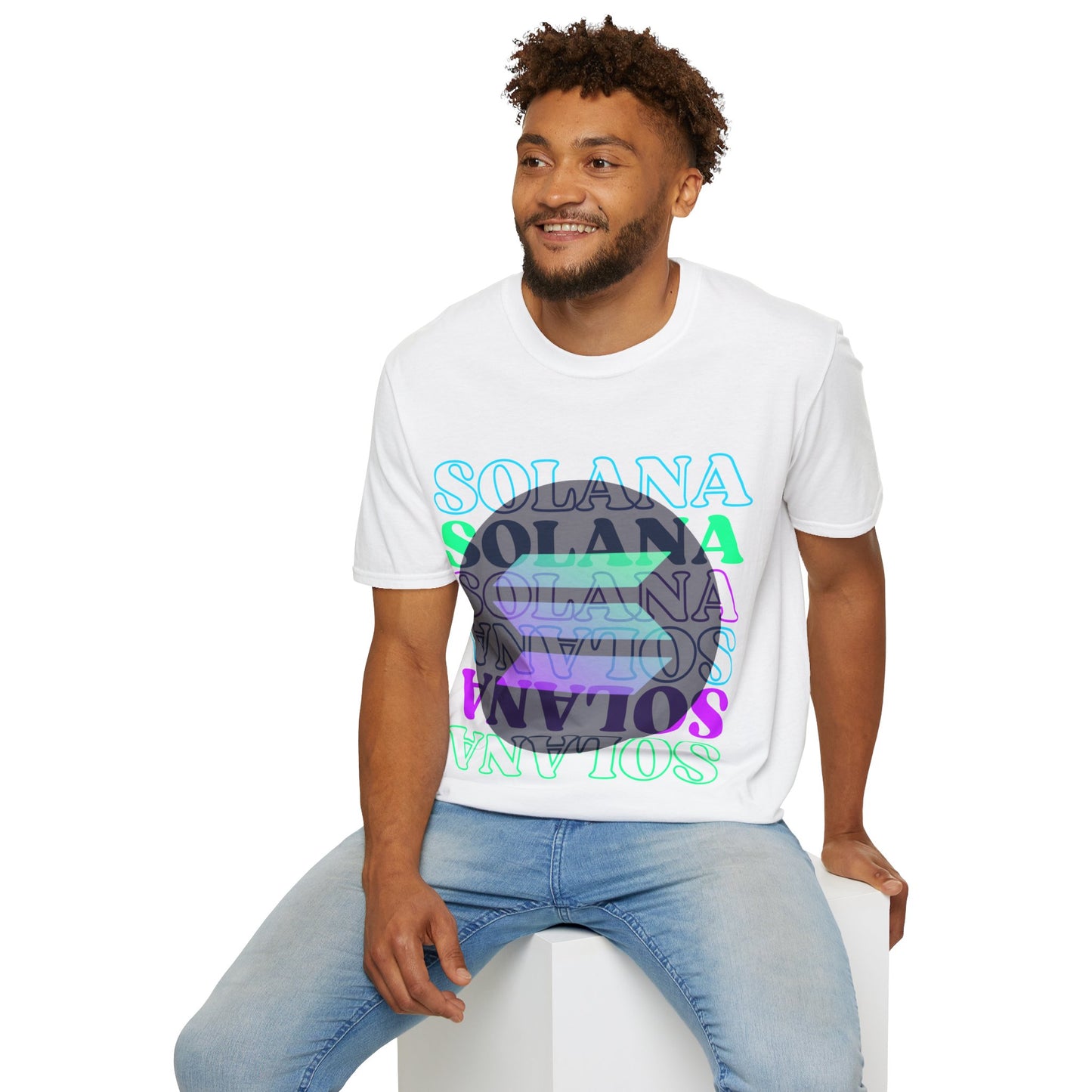 Solana Solana Solana (SOL) LTcolors Unisex T-Shirt by cypherpunkgear