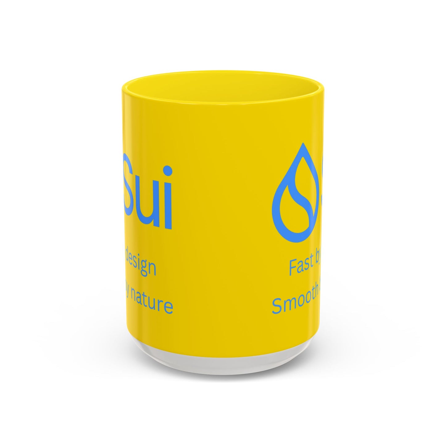 SUI Yellow Accent Mug by cypherpunkgear.com