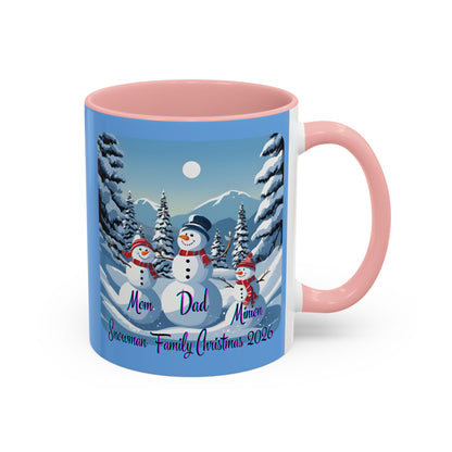 Snowman Family of 3 Accent Mug by cypherpunkgear.com