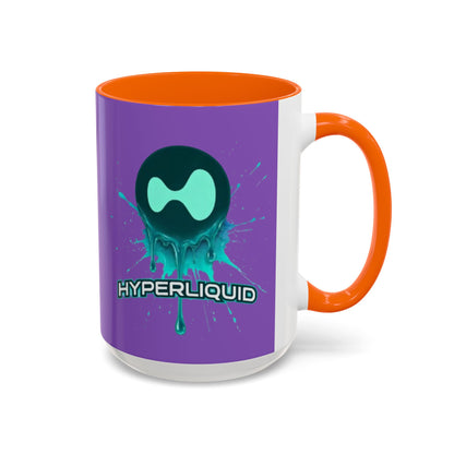 HYPE Drip Light Purple Accent Mug by cypherpunkgear.com