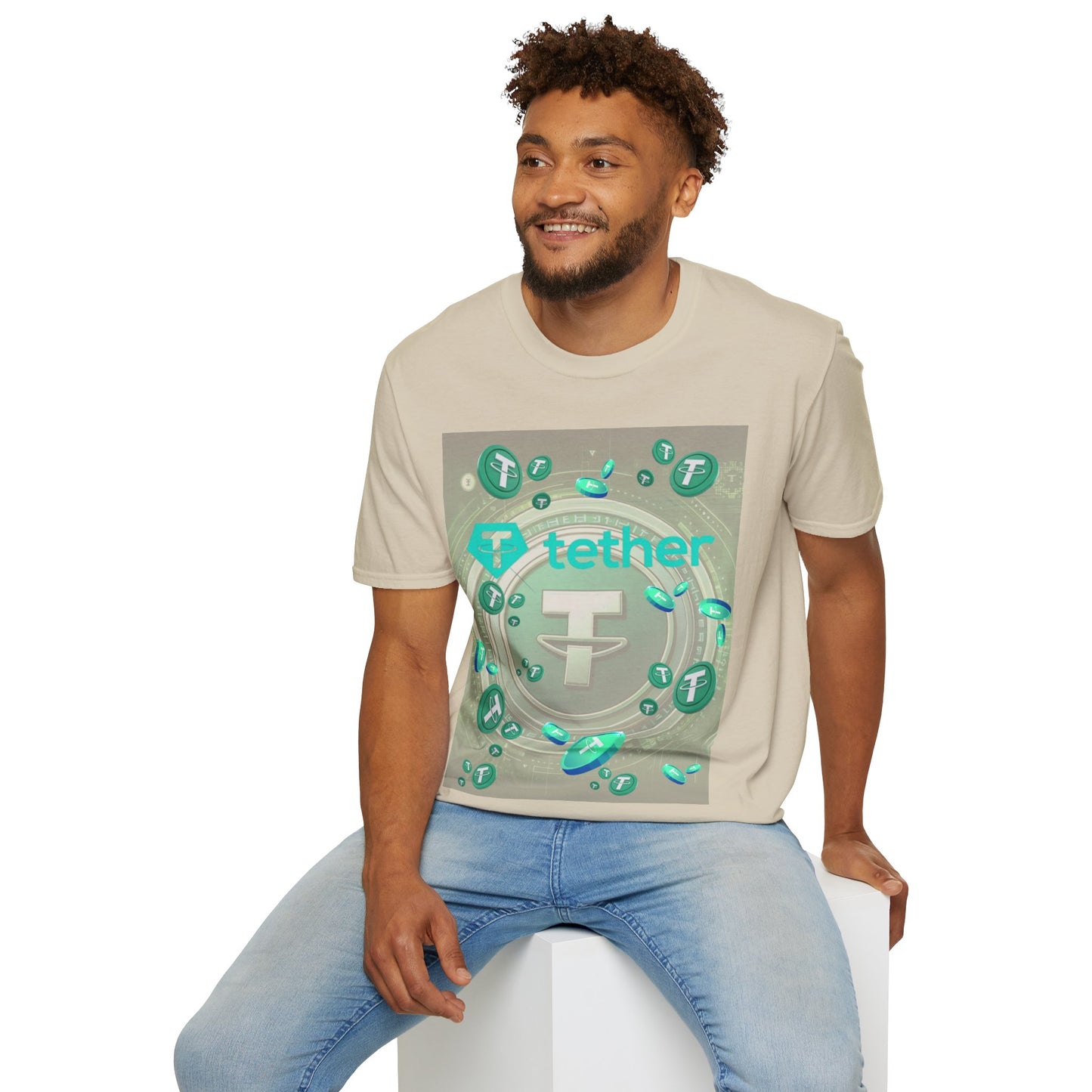 Tether Light colors Unisex T-Shirt by cypherpunkgear.com