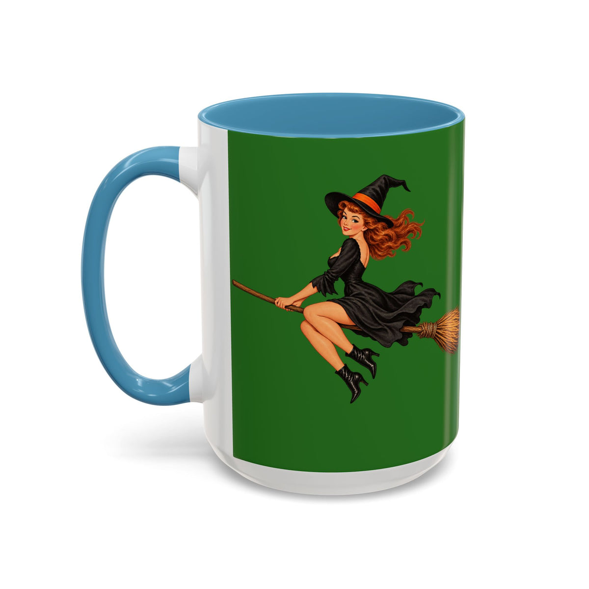 Hazel Hex Green Accent Mug by CreepyCrafts.boo