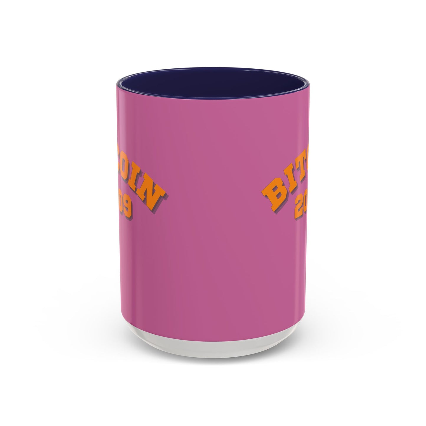 Bitcoin 2009 Pink Accent Mug by cypherpunkgear.com