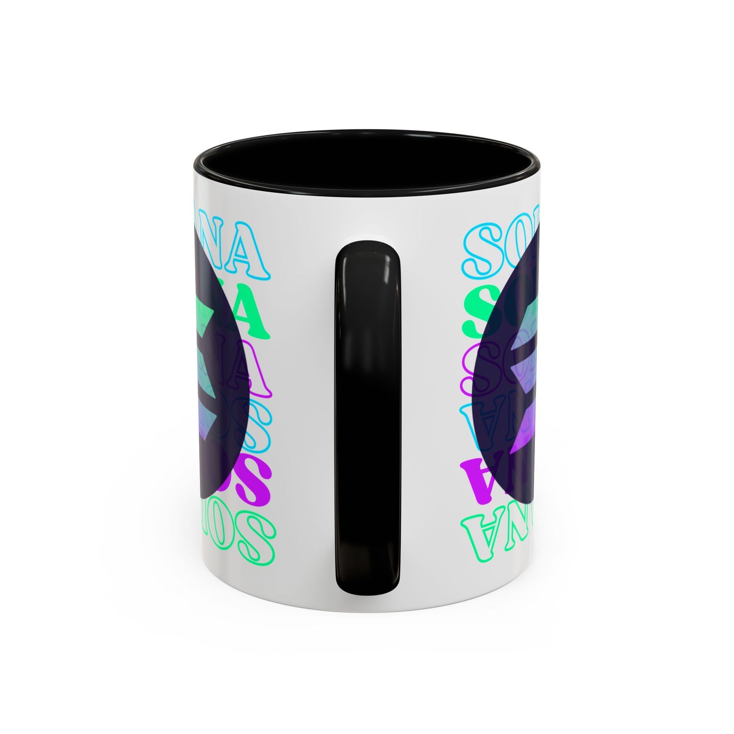 Solana Solana Solana (SOL) Accent Mug by cypherpunkgear