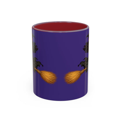 Velvet Vex Purple Accent Mug by CreepyCrafts.boo