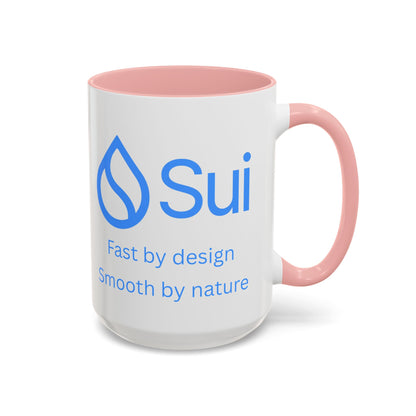 SUI White Accent Mug by cypherpunkgear.com