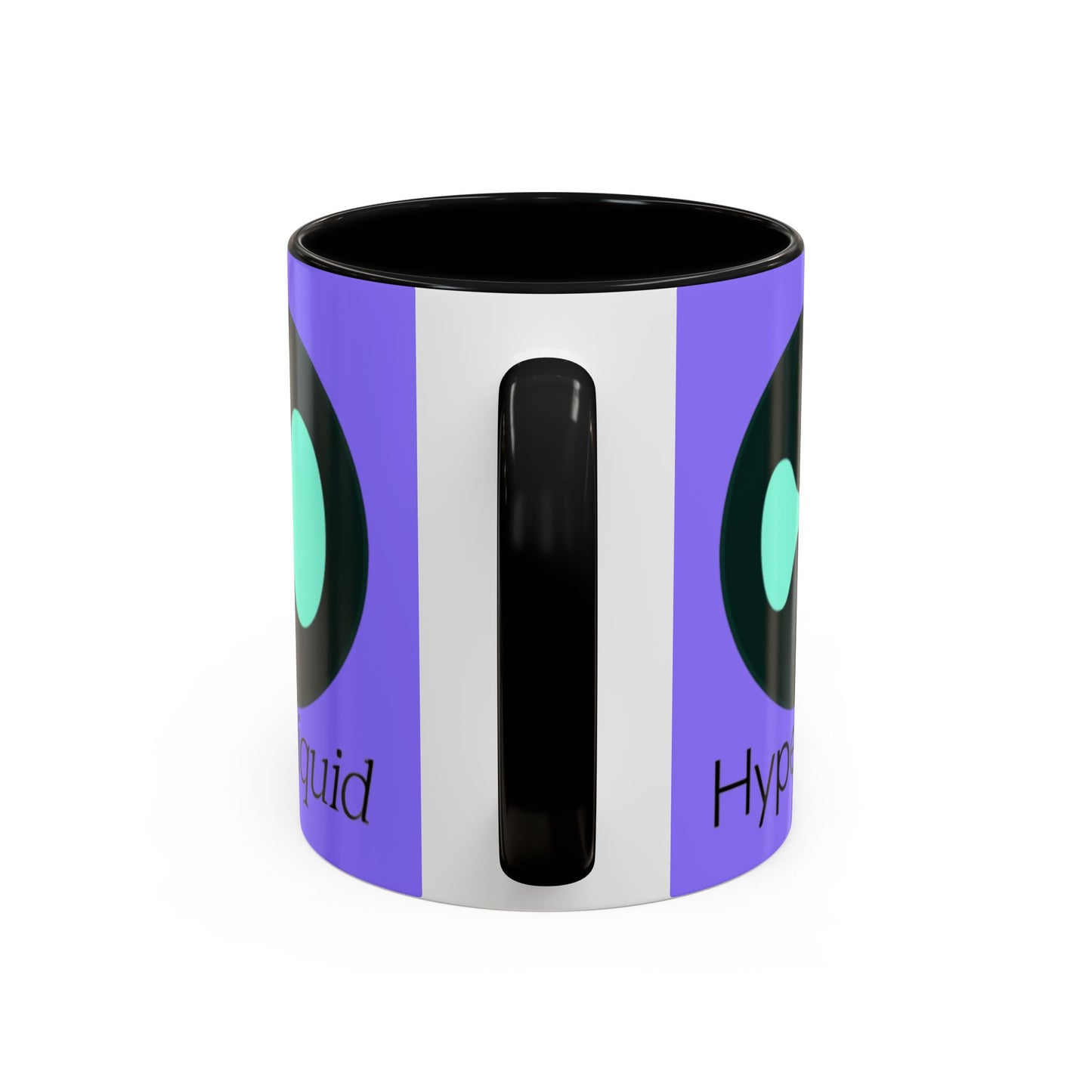 Hyperliquid Black font Light Purple Accent Mug by cypherpunkgear.com