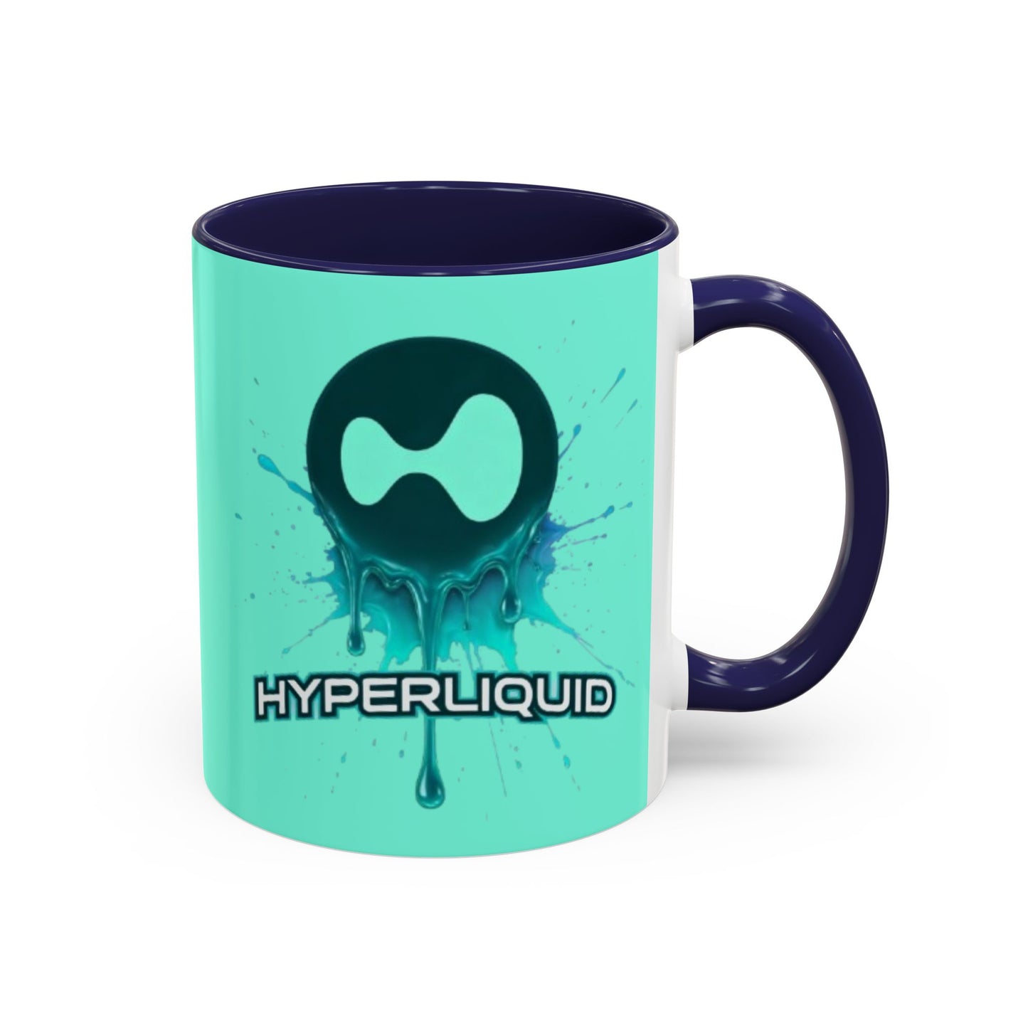 HYPE Drip Light Hyperliquid Accent Mug by cypherpunkgear.com