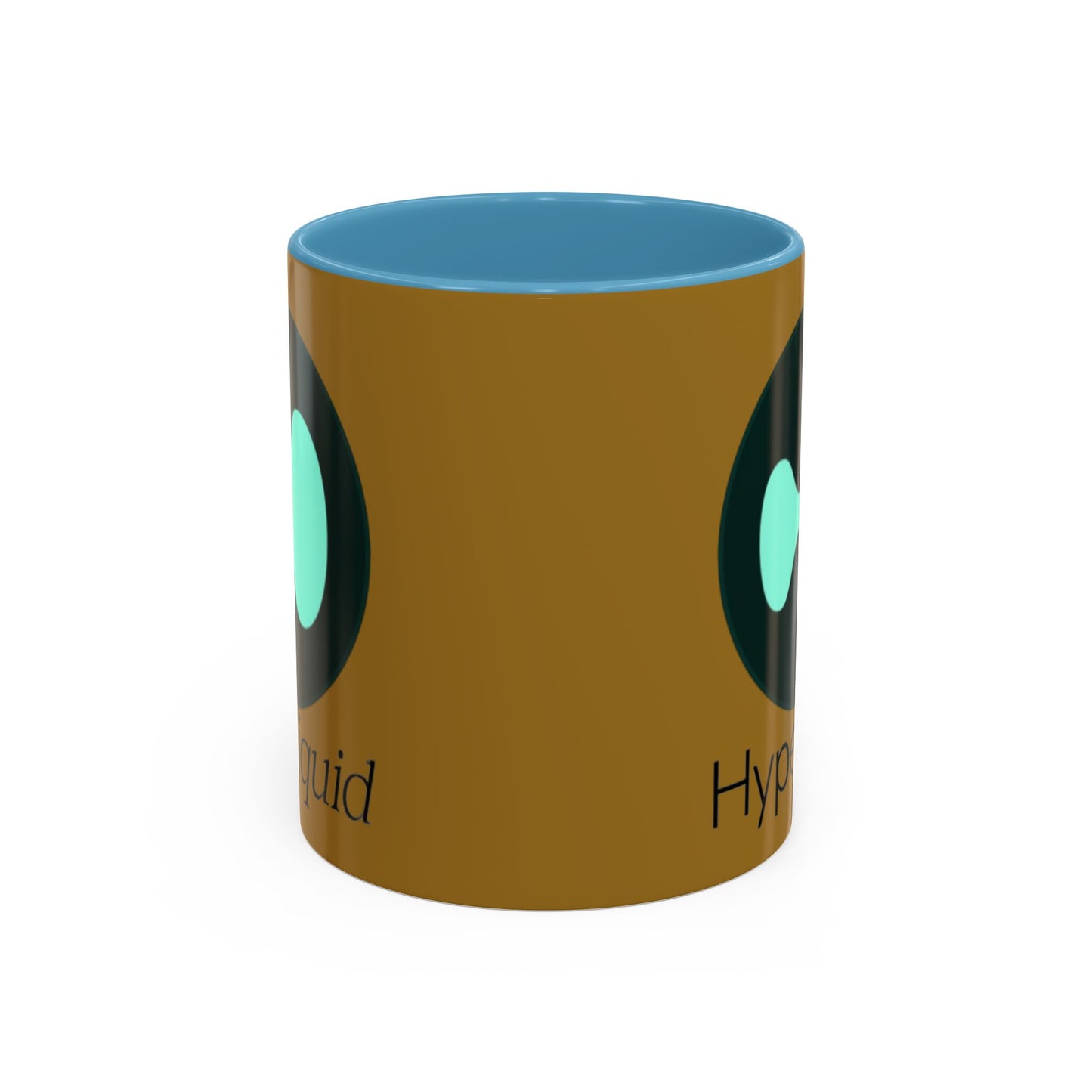 Hyperliquid Black font Brown Accent Mug by cypherpunkgear.com